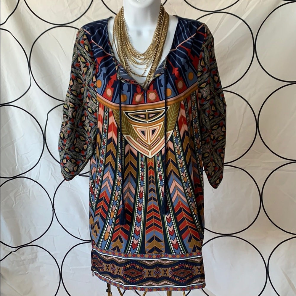 Fun patterned Shift dress